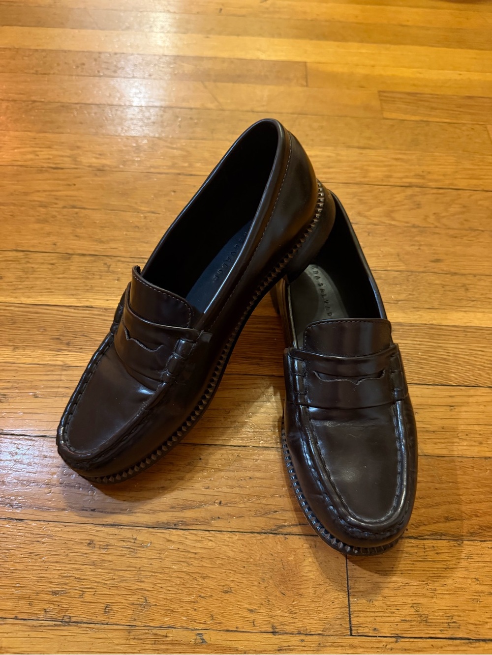 Freda Salvador Elba Penny Loafers in Espresso - worn once
